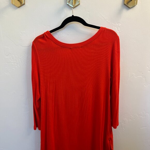 Red Tunic Dress - Pure +Good Anthropologie - Size Medium - Picture 3 of 3